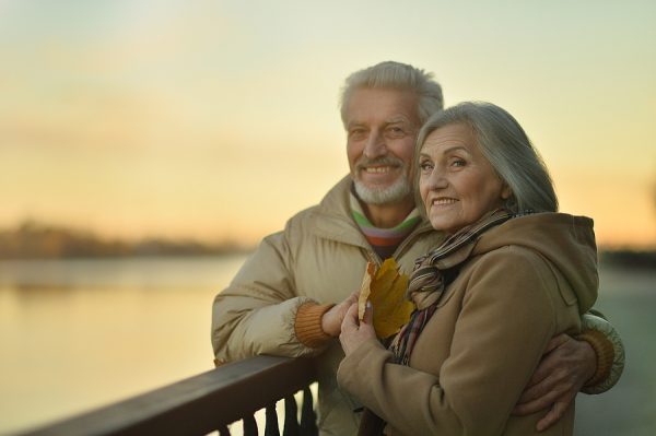 Portrait Of A Beautiful Caucasian Senior Couple