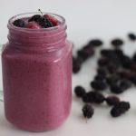Mixed Berry Smoothie. Thick And Creamy Smoothie Made Of Fresh St
