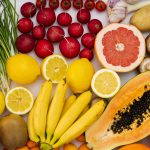 Perfectly ripe fruits and veggies